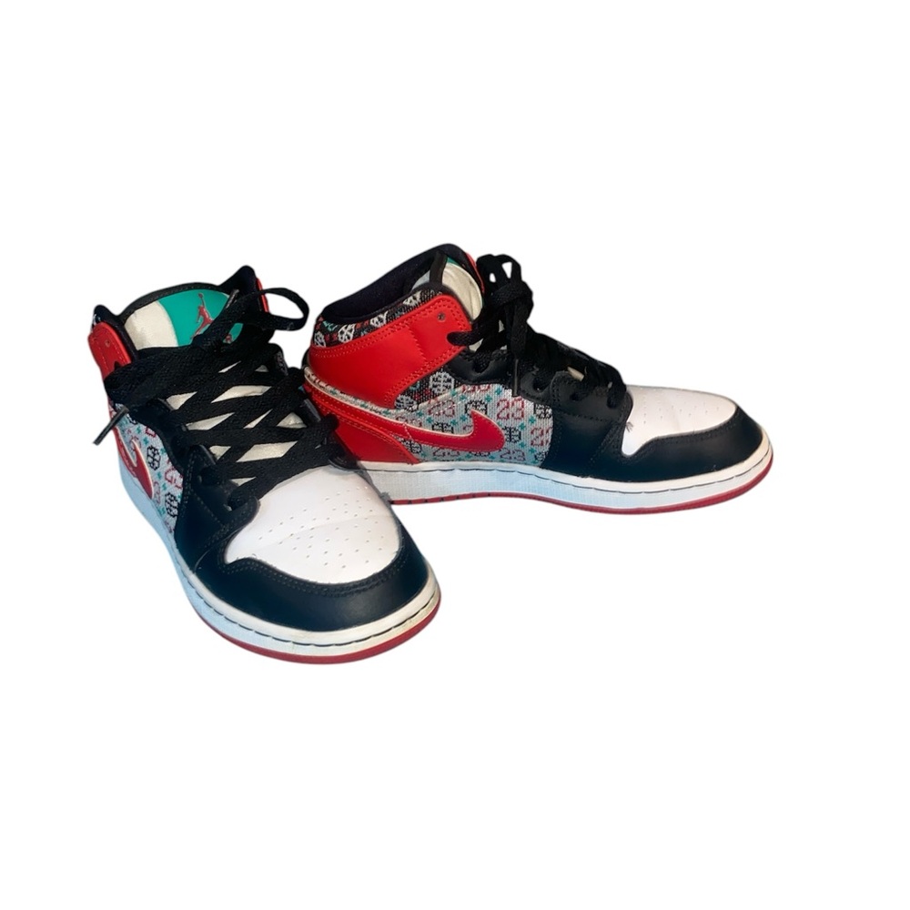 Kids' Black and Red Sneakers